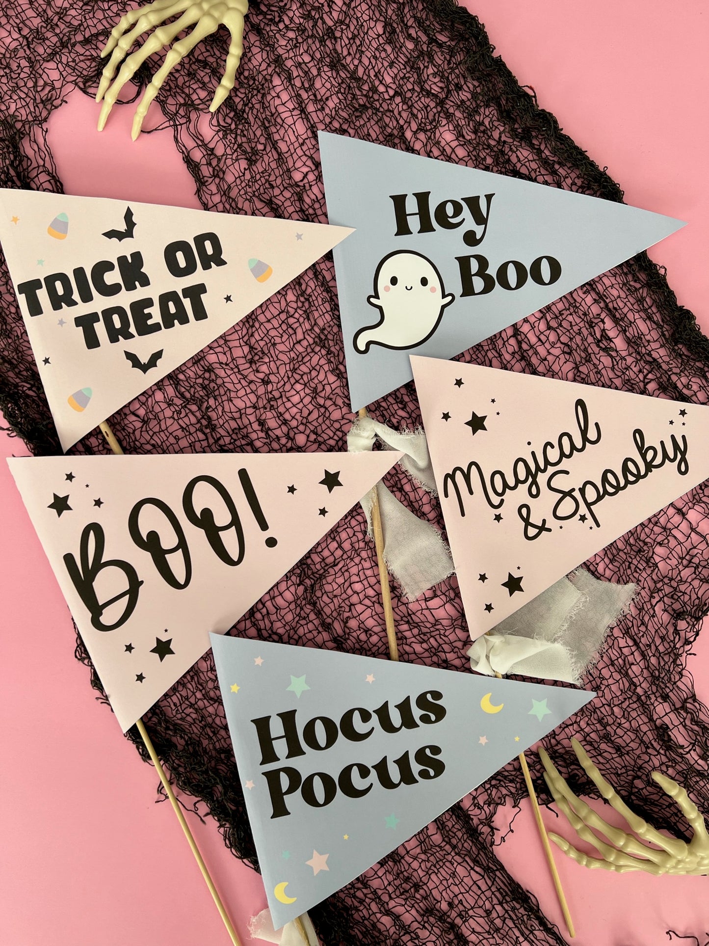 halloween printable pennant flags