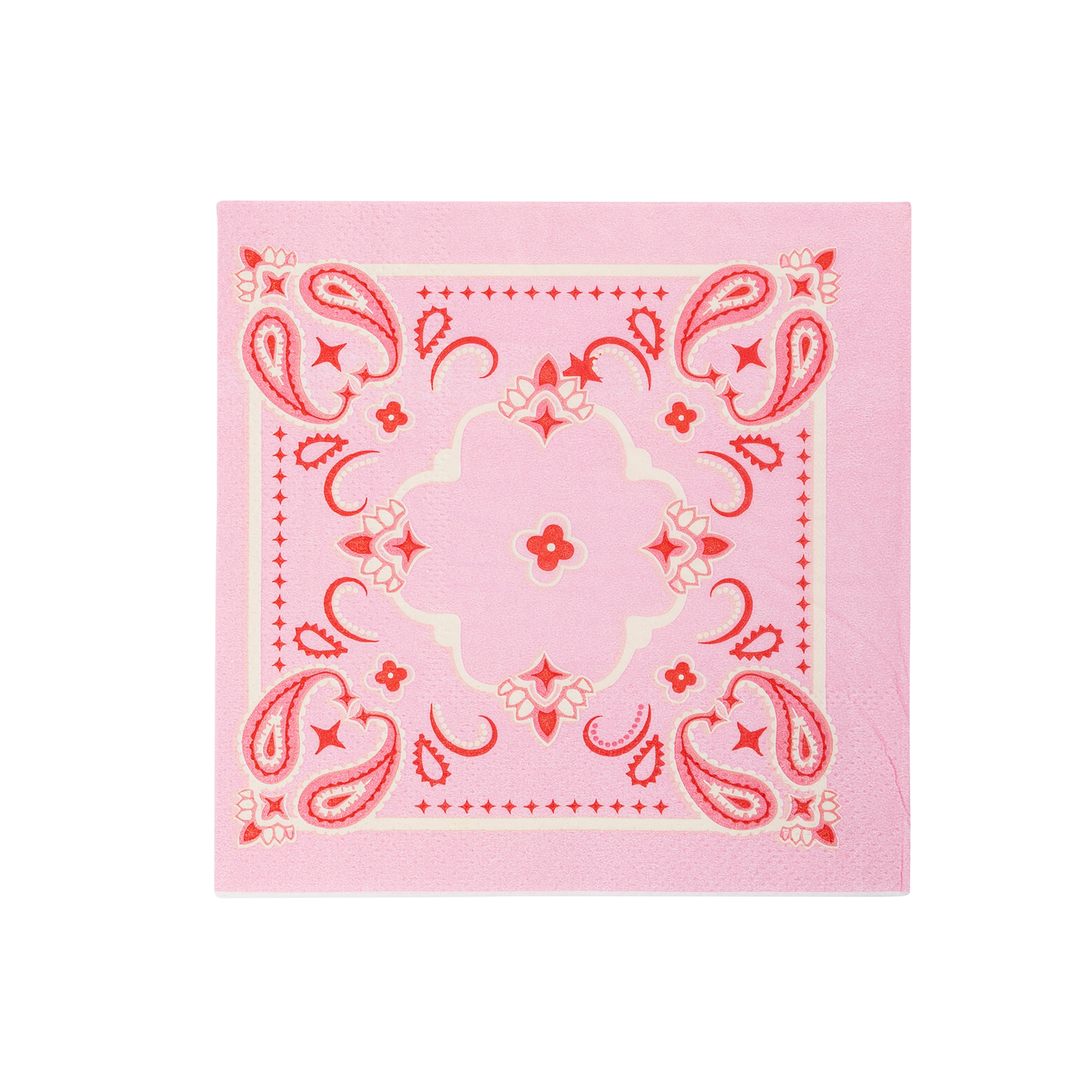 pink bandana cocktail napkins