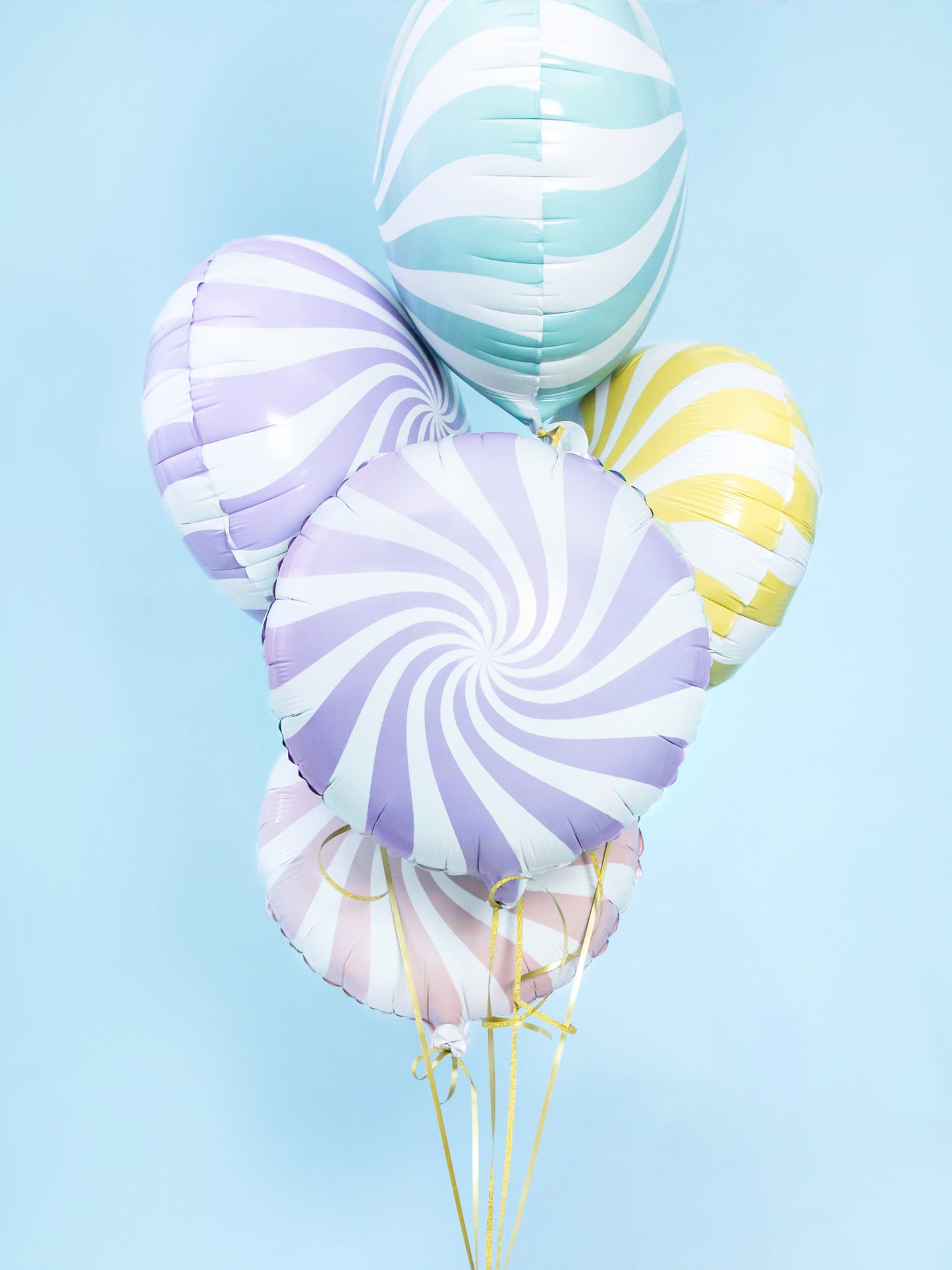 lavender white swirl candy balloon - glitter paper scissors