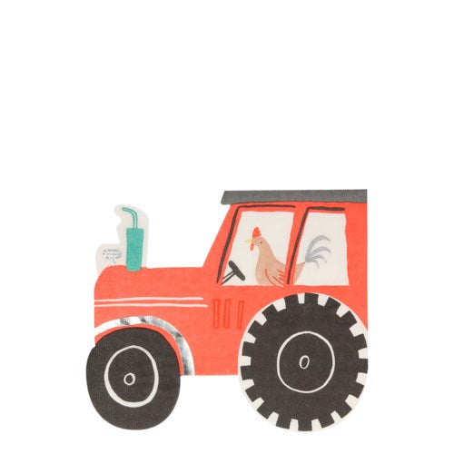 Tractor Napkins - glitterpaperscissors