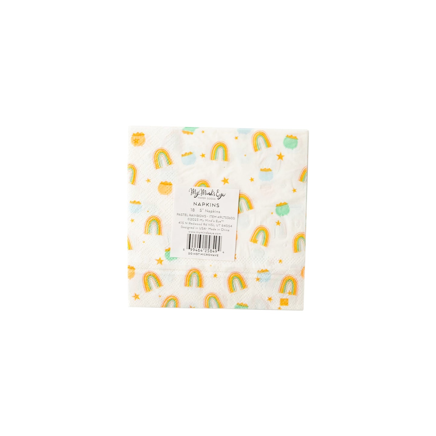 Pastel Rainbow Cocktail Napkins