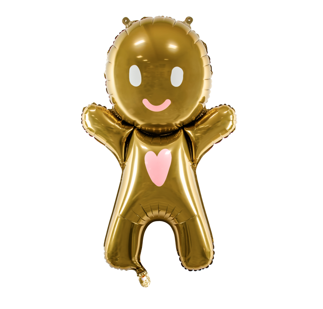 gingerbread man balloon - glitter paper scissors