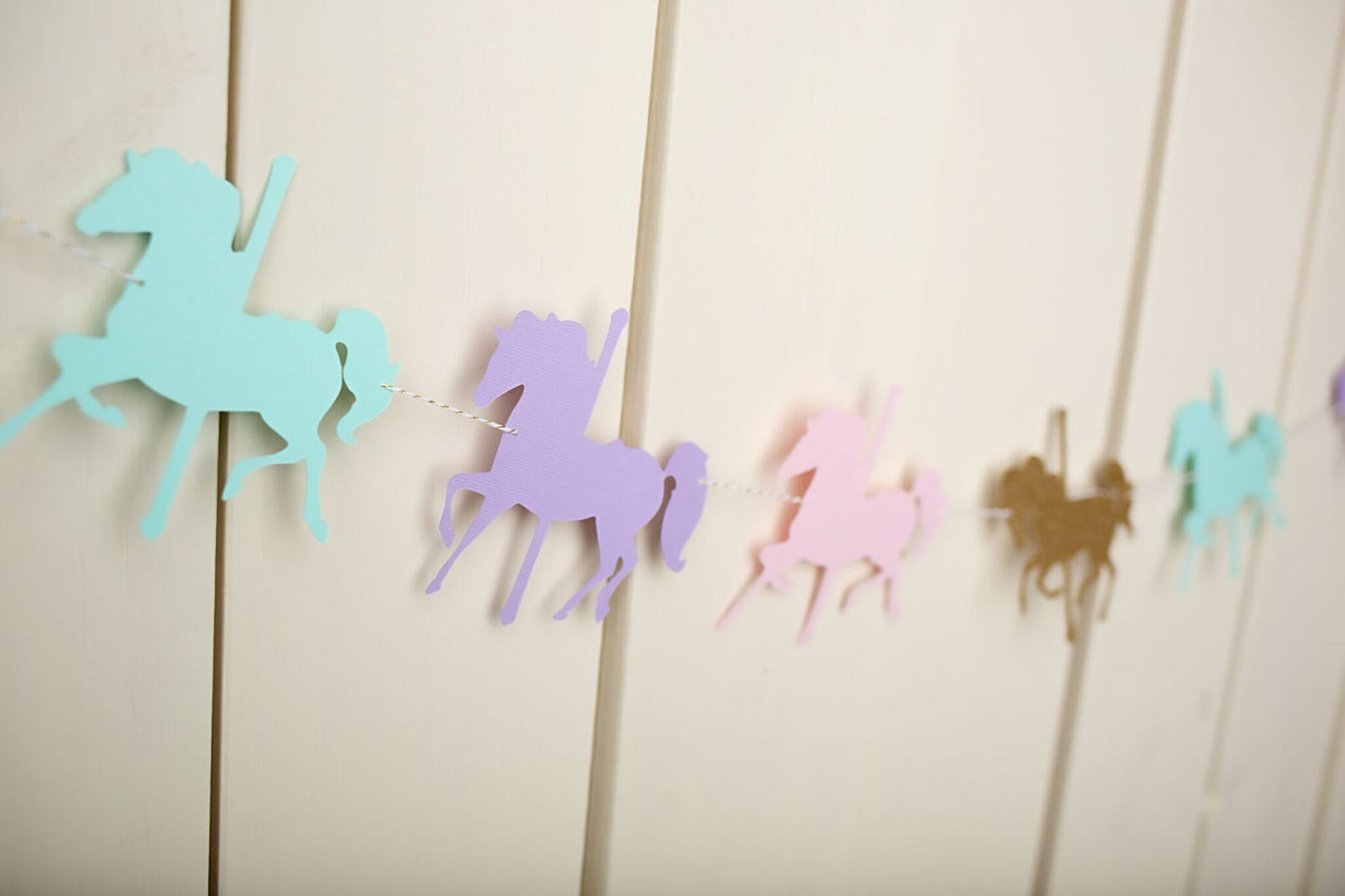 Carousel Horse Garland - glitterpaperscissors