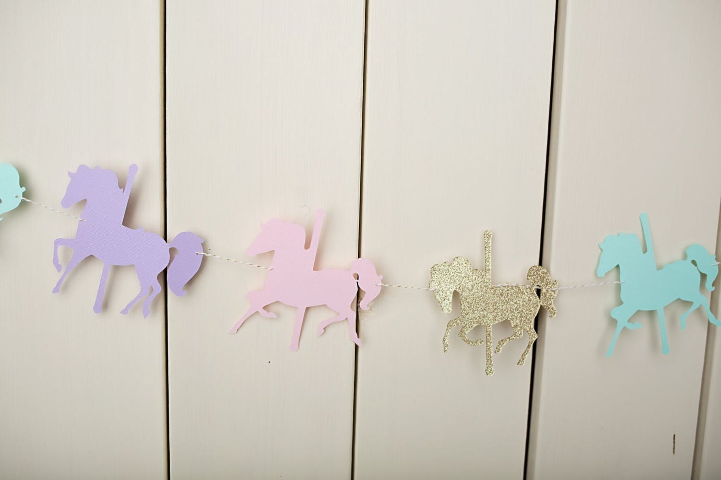 Carousel Horse Garland - glitterpaperscissors