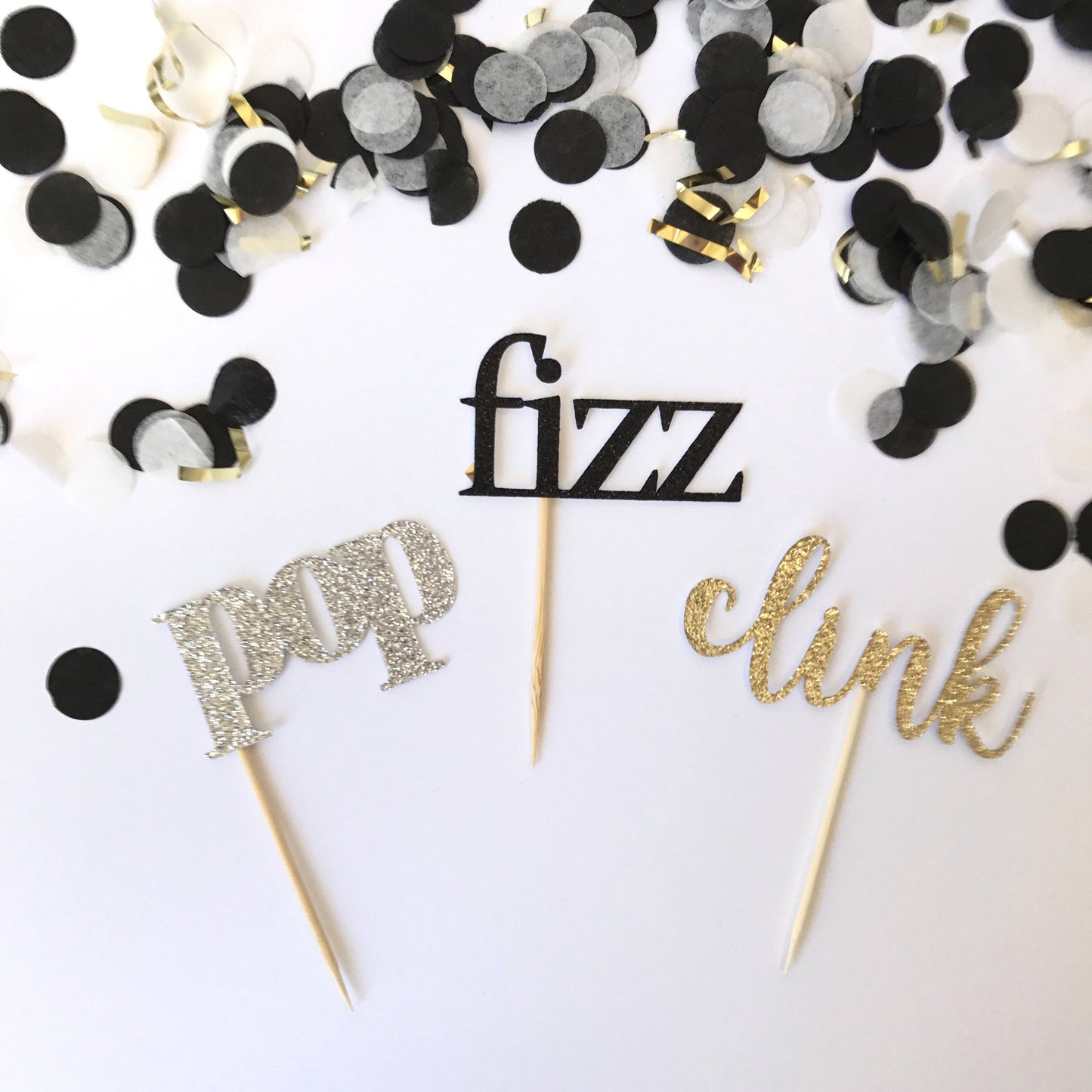 Pop Fizz Clink Cupcake Toppers - glitterpaperscissors