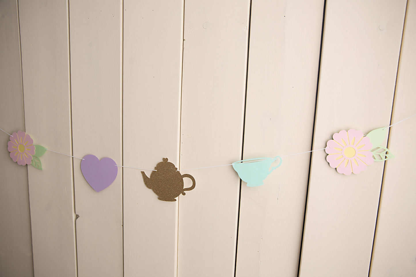 High Tea Party Garland - glitterpaperscissors