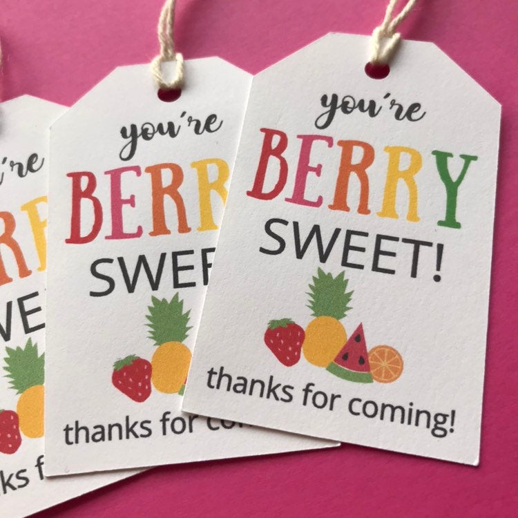 Fruit Thank you Gift Tags - glitterpaperscissors
