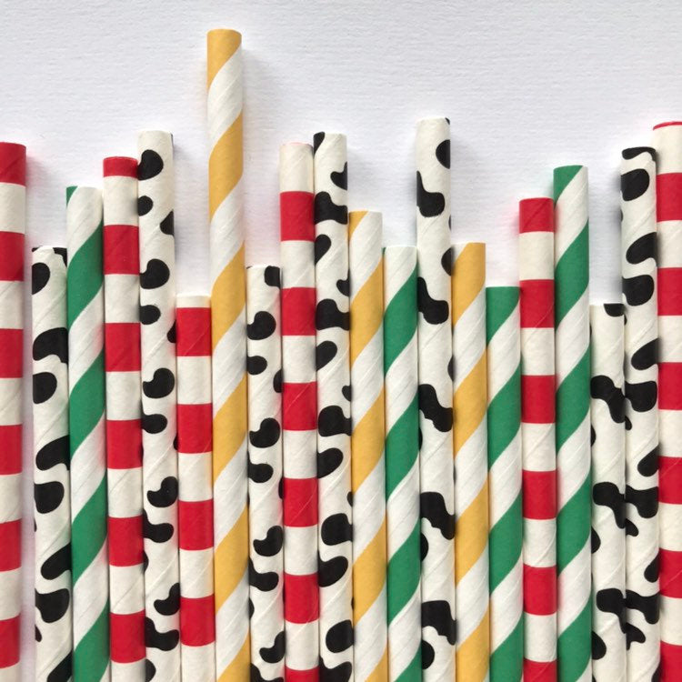 Farm Paper Straw - glitterpaperscissors