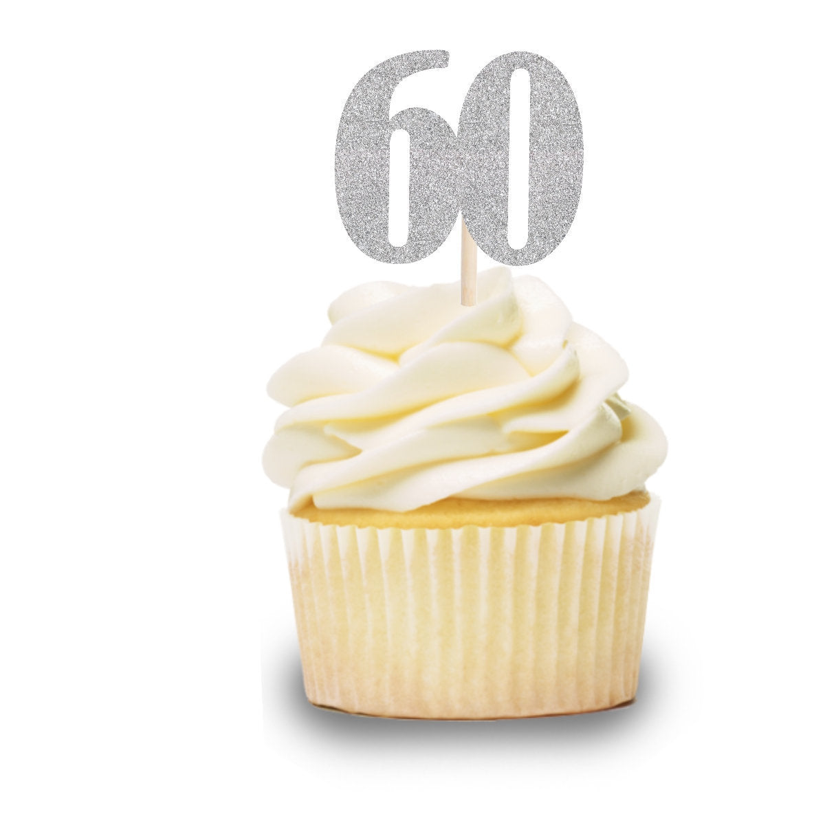 Custom Age Cupcake Topper, Years Loved Anniversary Cupcake, Personalized Year Birthday Cake Topper, Number Cupcake - glitterpaperscissors