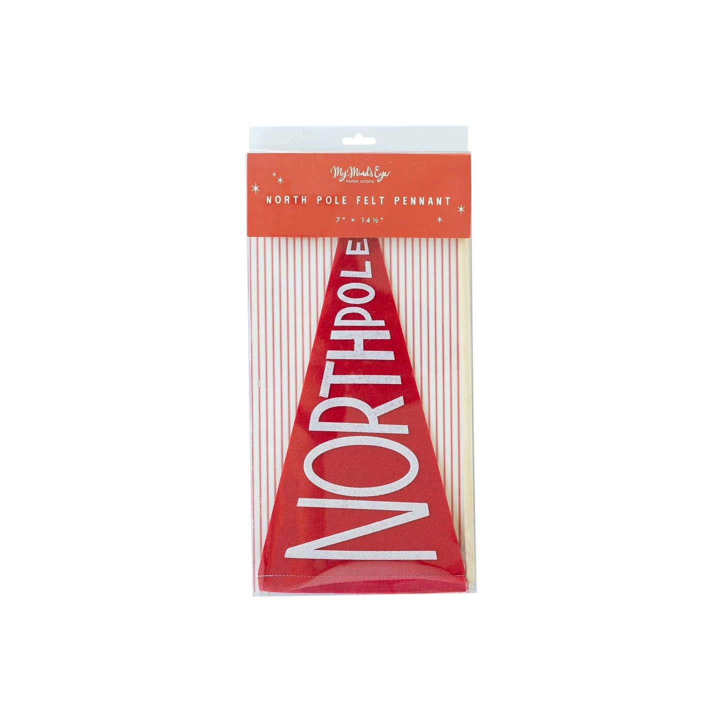 north pole felt pennant banner