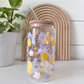 Lemon lavender Glass Cup