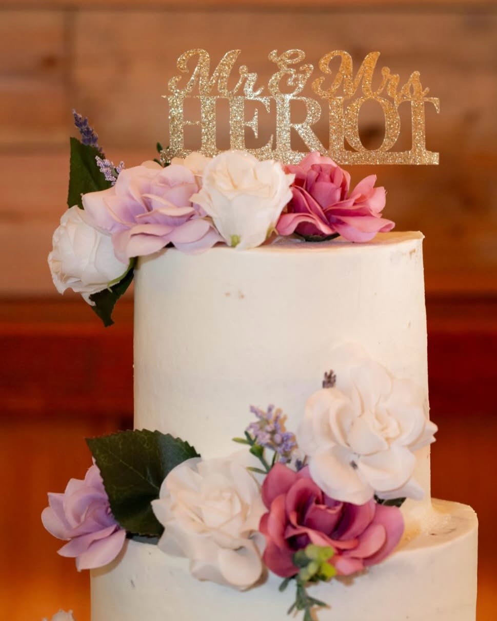 Mr & Mrs Cake Topper