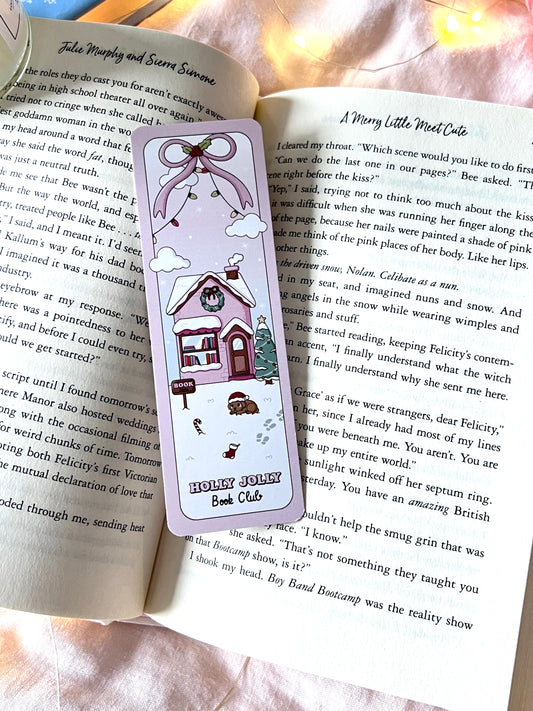 Holly Jolly Book Club Bookmark