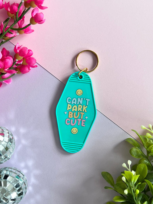 Can’t park but cute motel keychain
