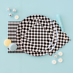 Black Check It! Napkins (SET OF 16)