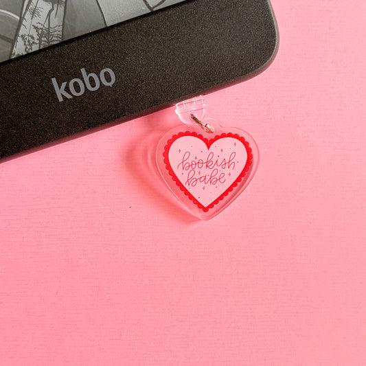 Bookish Babe E-Reader Charm