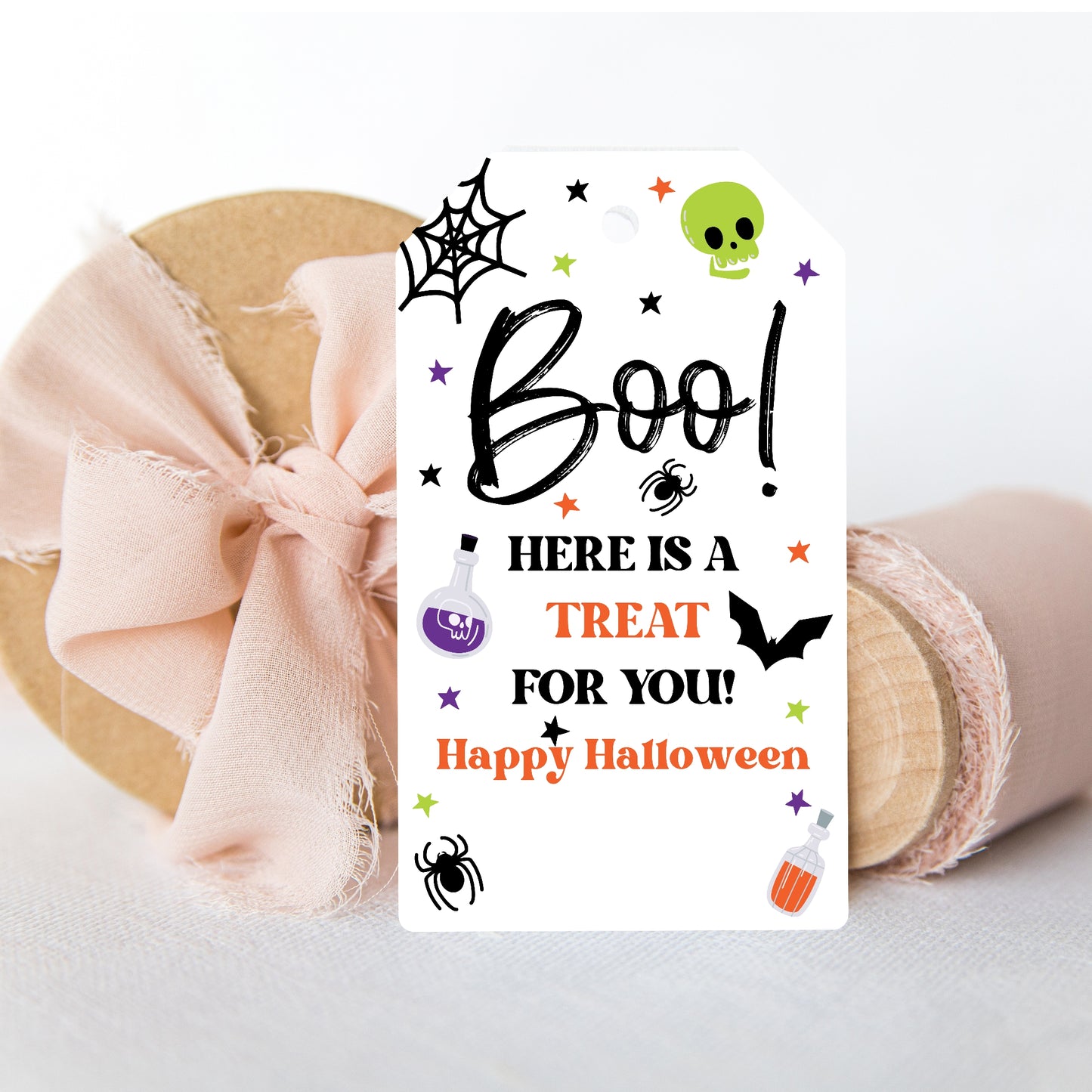 Boo Basket Digital Download Tags