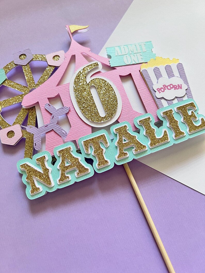 Carnival Cake Topper