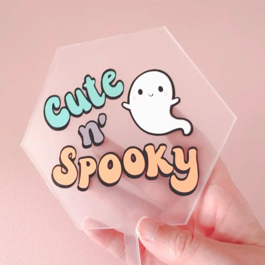 cute n spooky cake topper