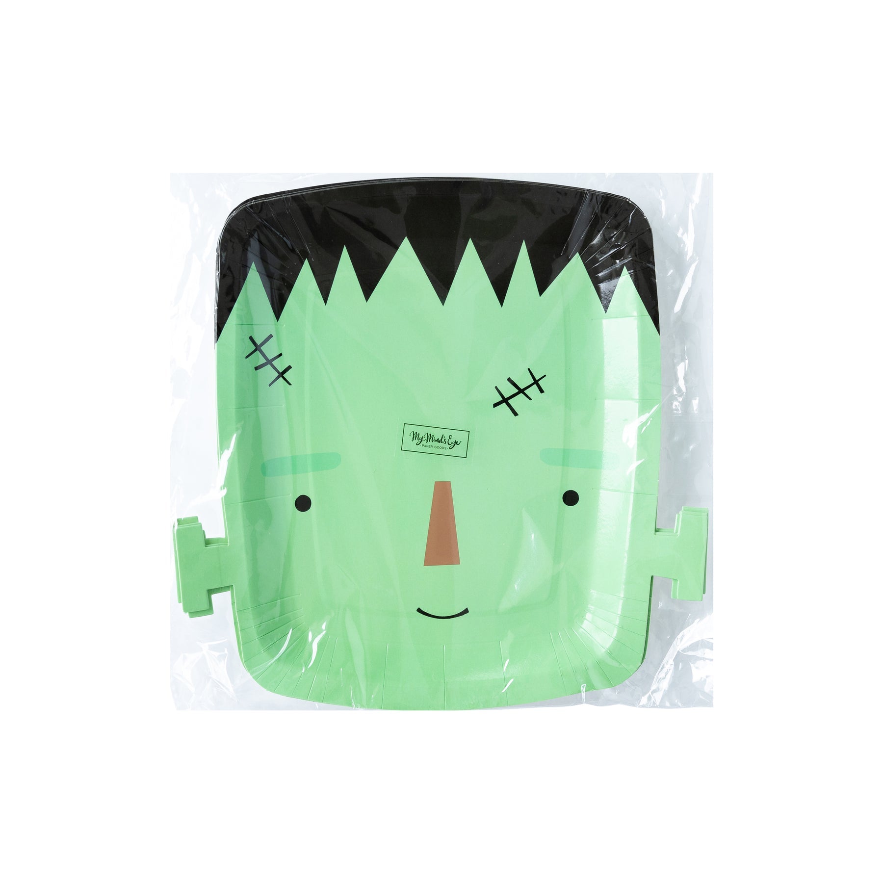 Frankenstein paper plate packaging