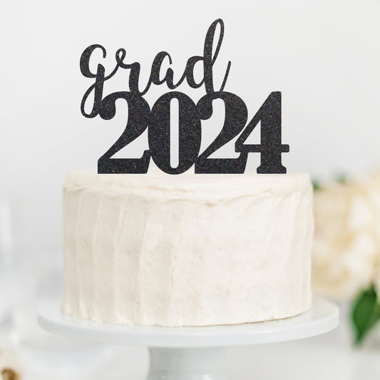 grad 2024 cake topper