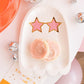groovy ghost paper plate with star shades on