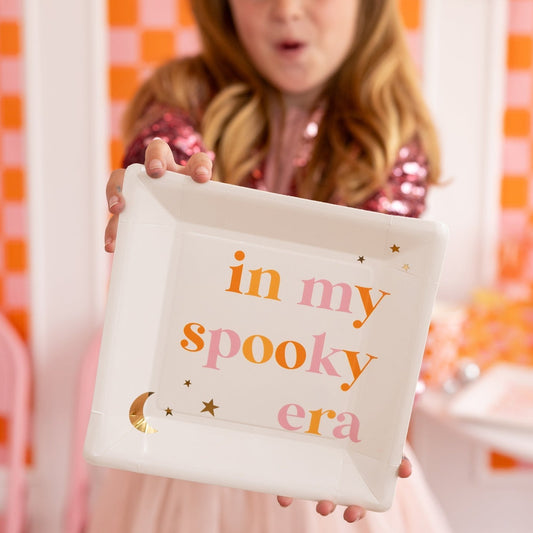 in my spooky era paper plate
