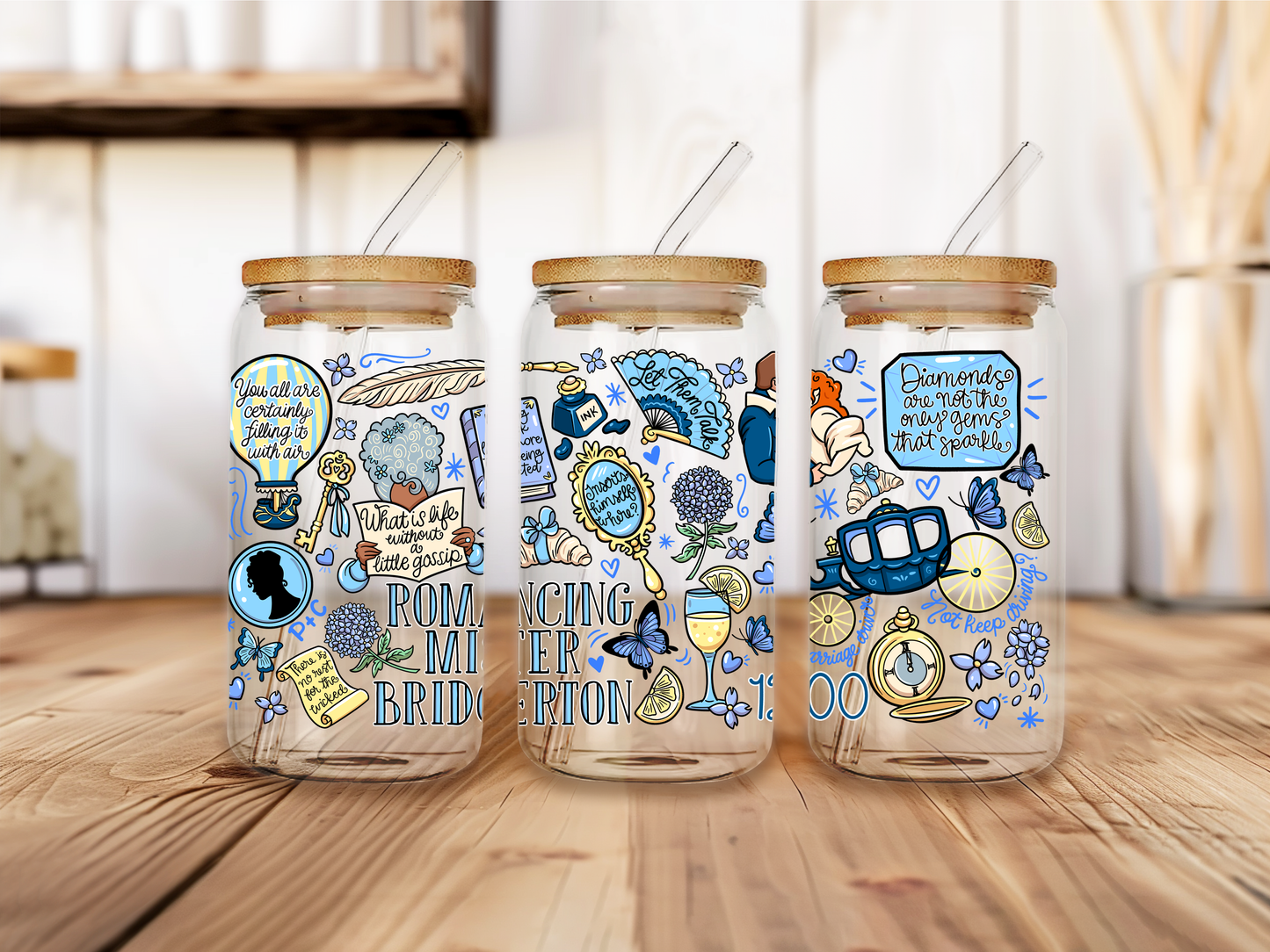 PRE ORDER Romancing Mr. Bridgerton Glass Cup