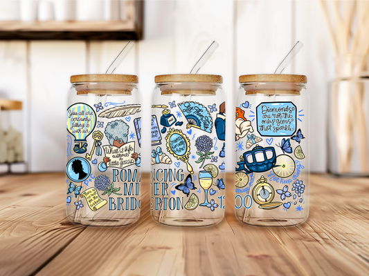 PRE ORDER Romancing Mr. Bridgerton Glass Cup