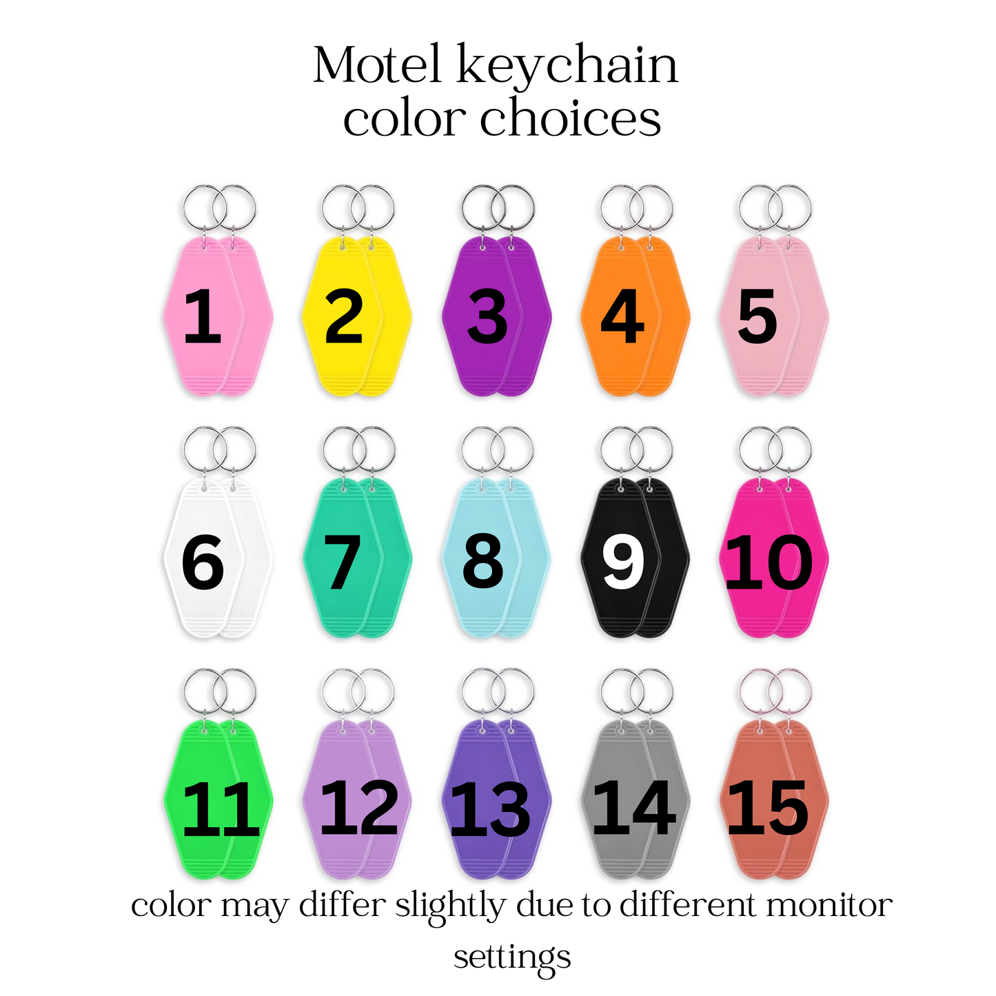 Lock your car Motel keychain