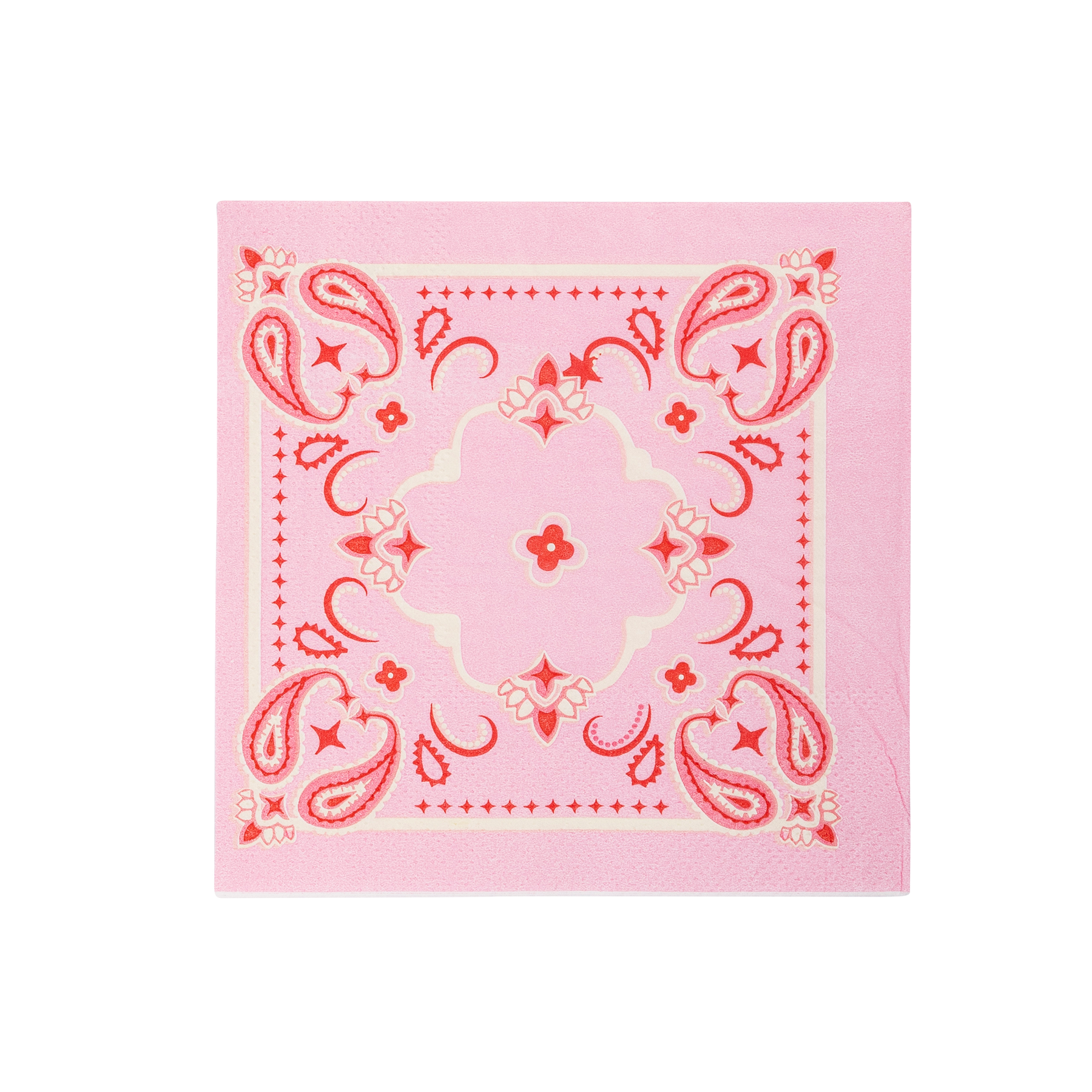 pink bandana cocktail napkins