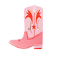 pink cowgirl boot napkin