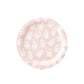 pink ghost paper plates