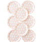 pink ghost paper plates