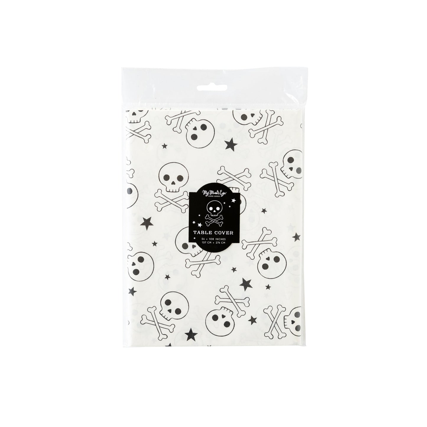 skull crossbones paper tablecover