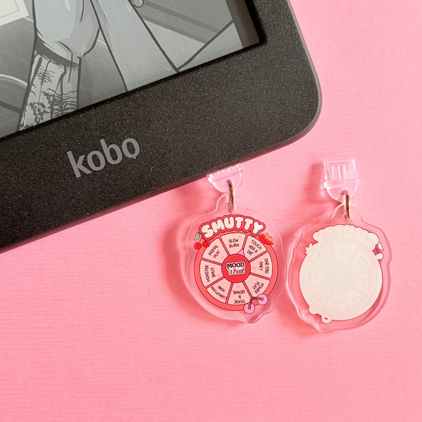 Smutty Book Lover E Reader Charm