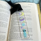 space alien themed acrylic bookmark