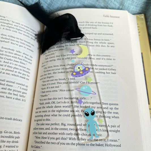 Alien Bookmarks Boomarks – Glitter Paper Scissors