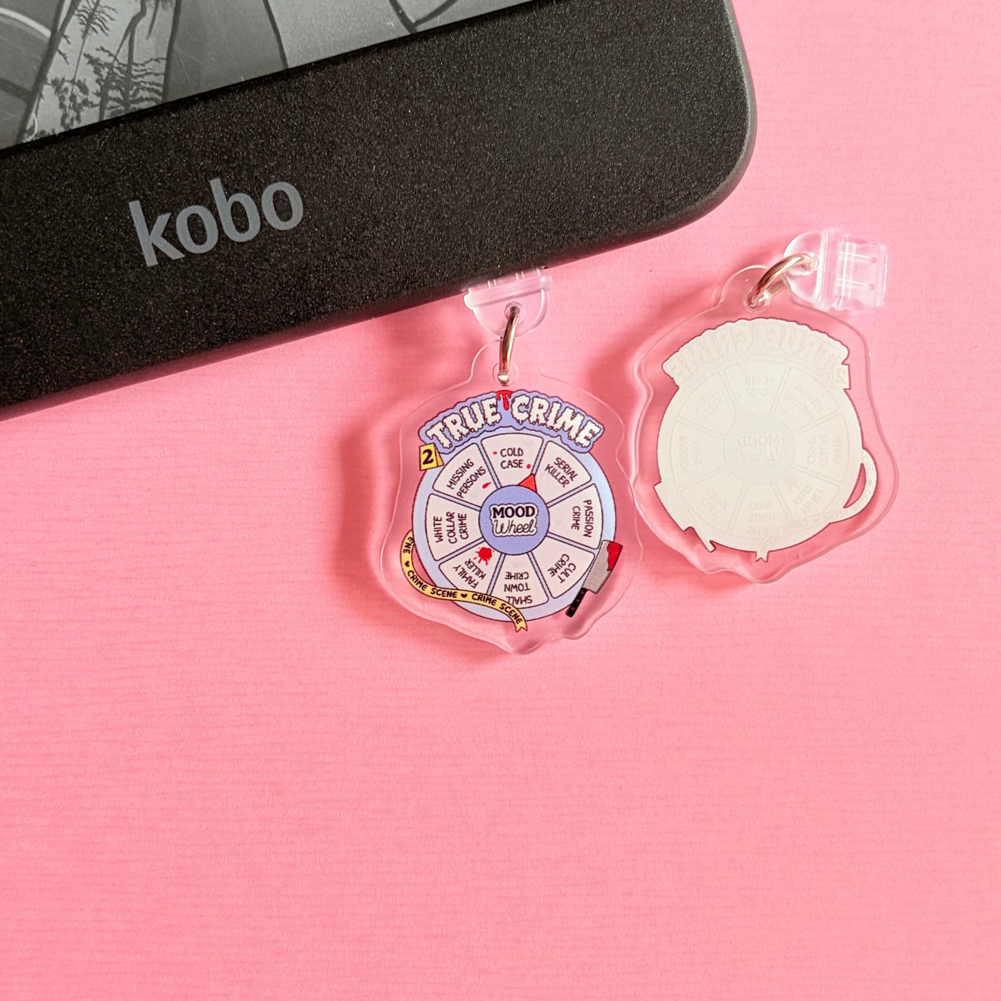True Crime Lover E-Reader Charm