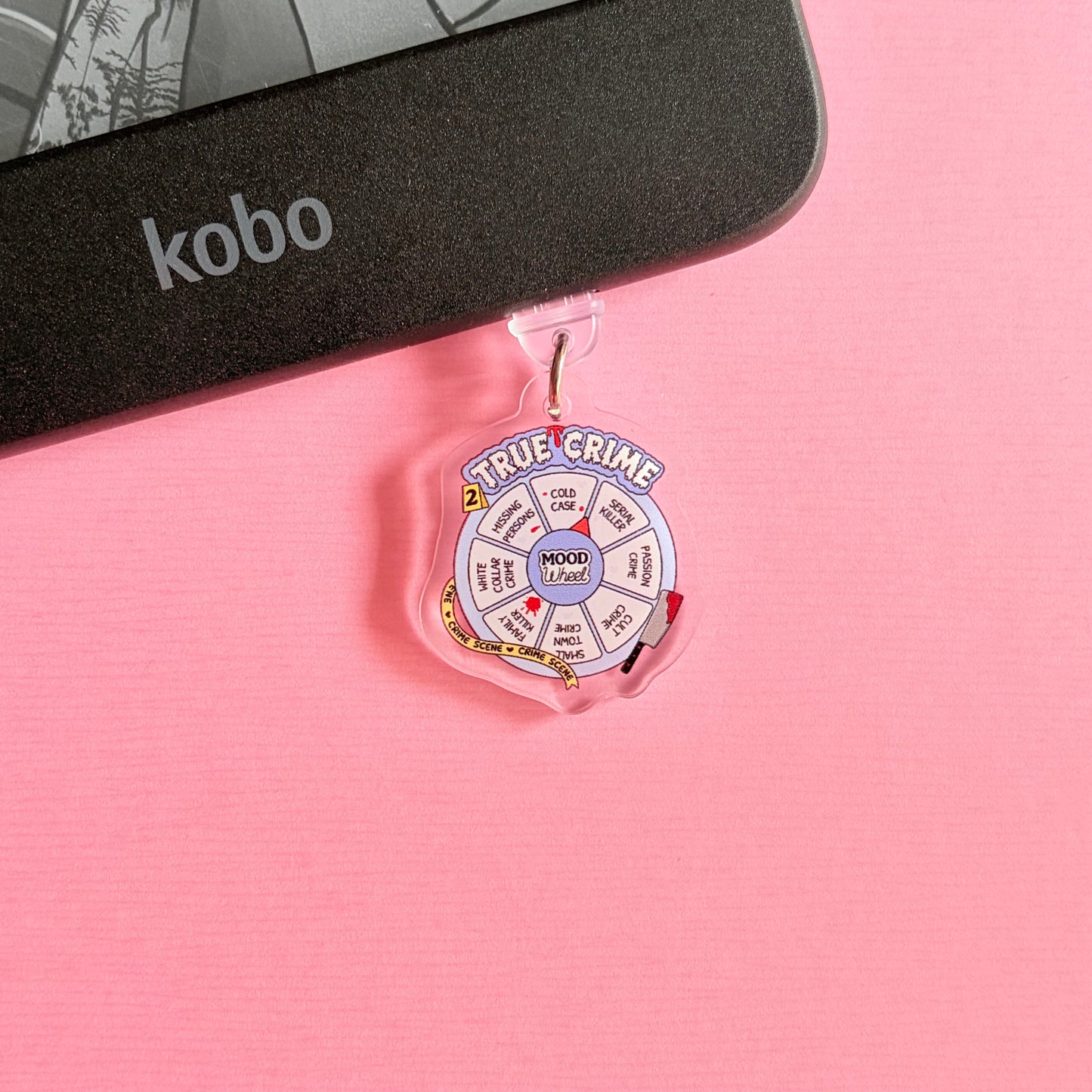 True Crime Lover E-Reader Charm