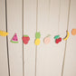 fruit salad garland - glitter paper scissors