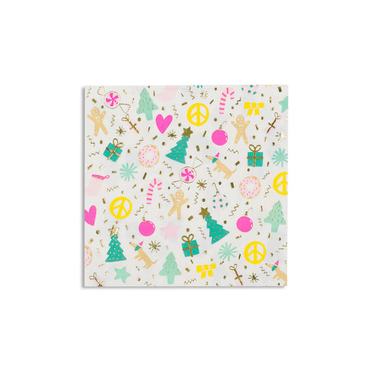 Merry + Bright Large Napkins - glitterpaperscissors