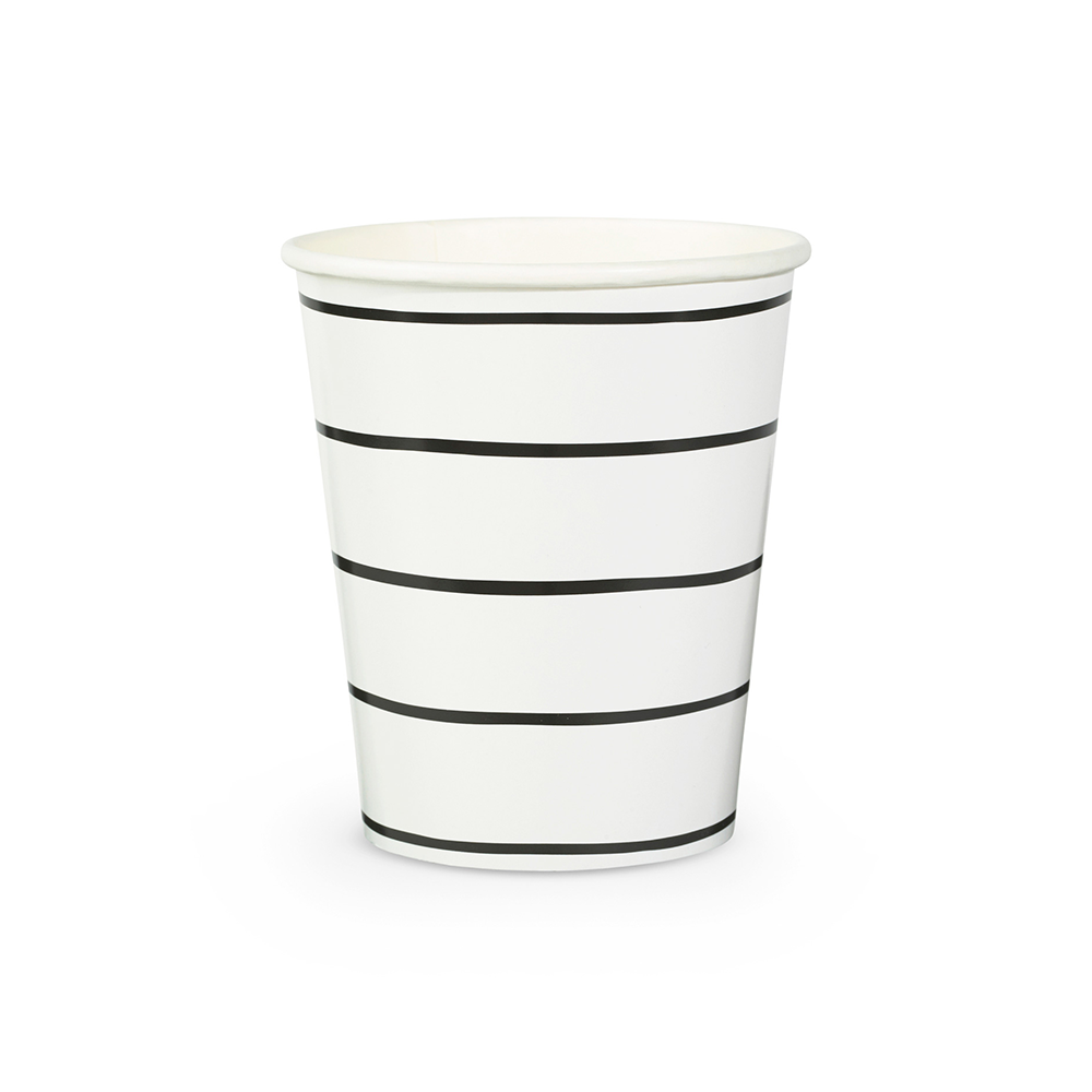 Black Stripe Cups