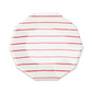 Red Striped Plates