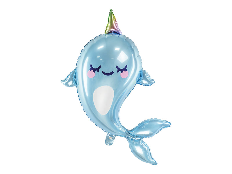 narwhal balloon - glitter paper scissors