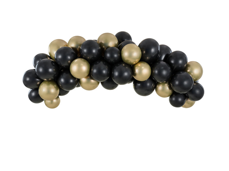 Black & Gold Balloon Garland