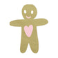 gingerbread man napkins- glitter paper scissors