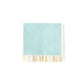 BABY BLUE FRINGE COCKTAIL NAPKINS - glitterpaperscissors