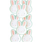 easter bunny plates - glitter paper scissors