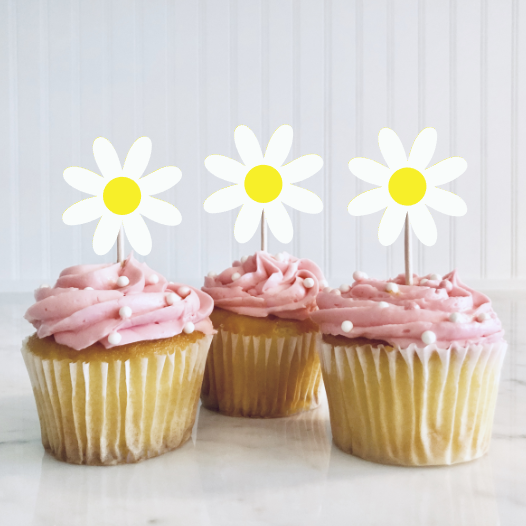 Daisy Cupcake Toppers